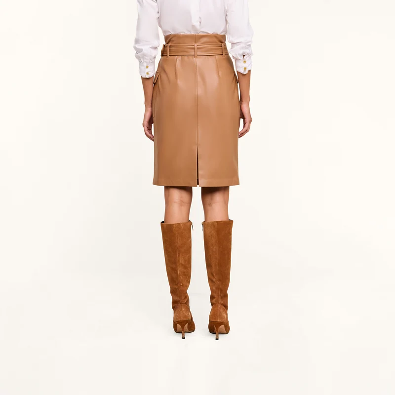 Kaelis Vegan Leather Skirt