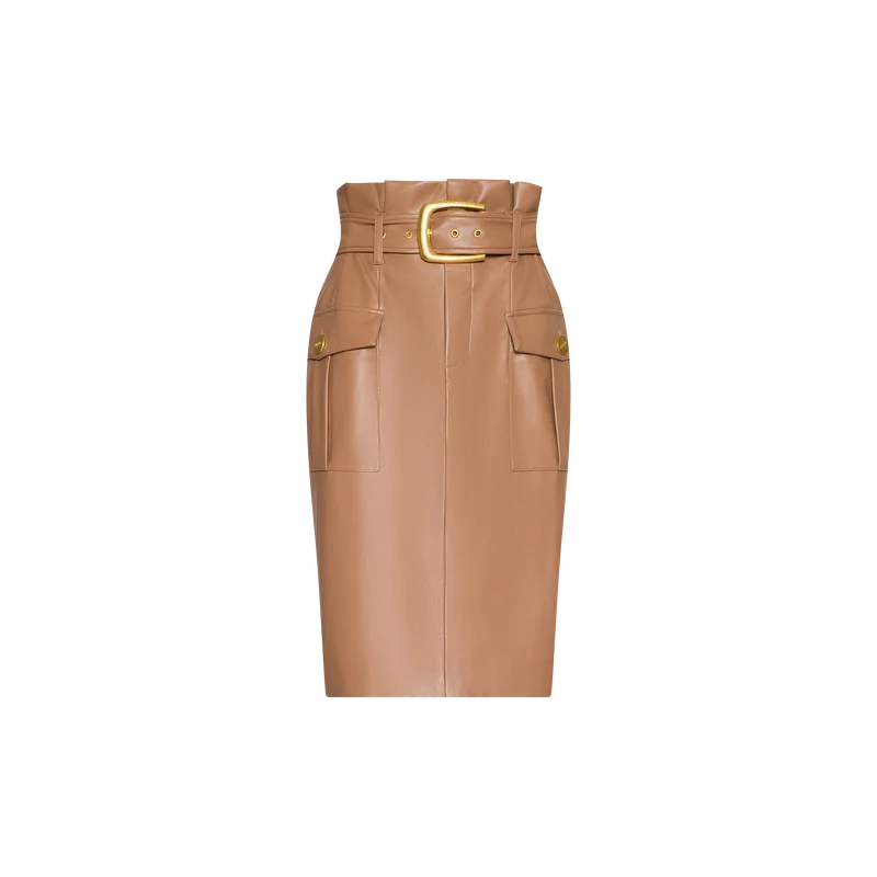 Kaelis Vegan Leather Skirt
