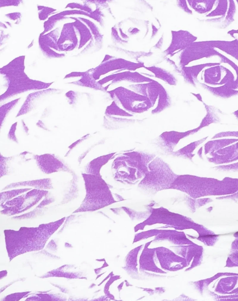 Motel Folly Crop Top in Monorose Flieder