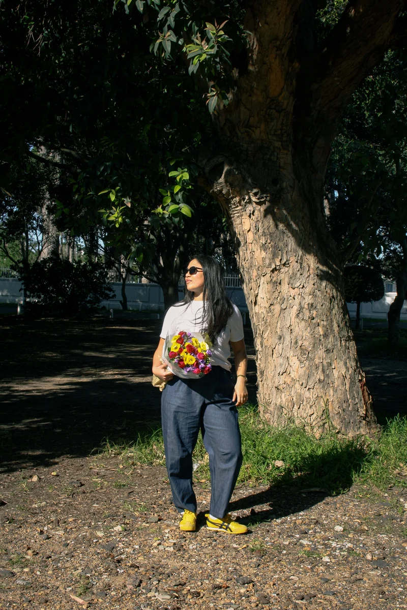 Denim Barrel Pant