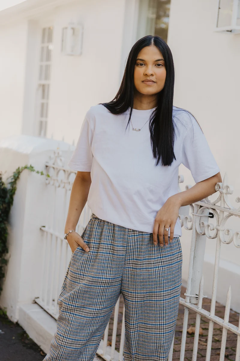 Barrel Pant- Winter Check