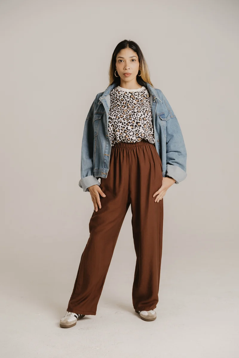 Linen Pant- Choc