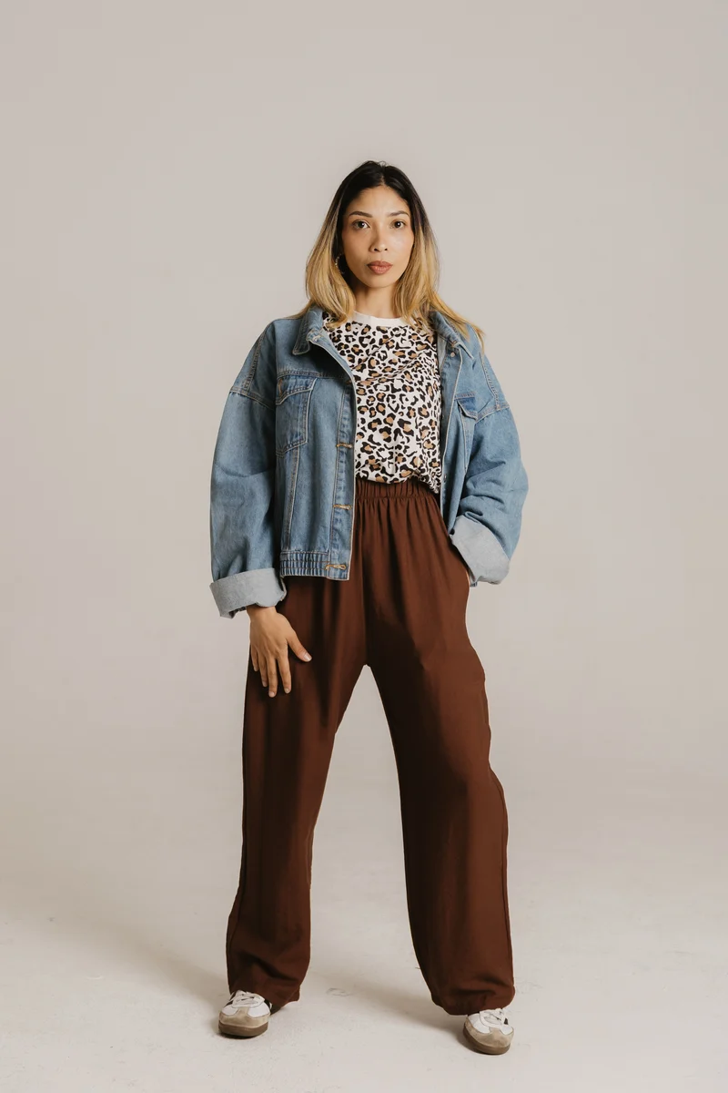 Linen Pant- Choc