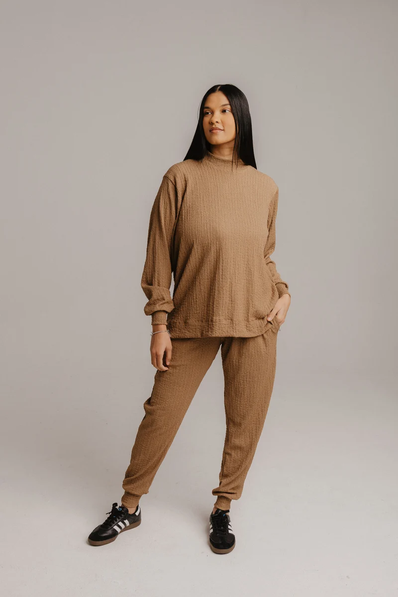 Crinkle Knit Trackset
