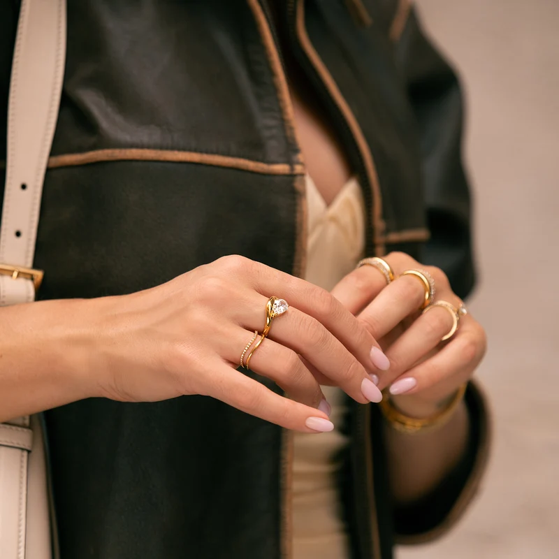 Mockberg Kenza Lys Gold-coloured Ring MB1711