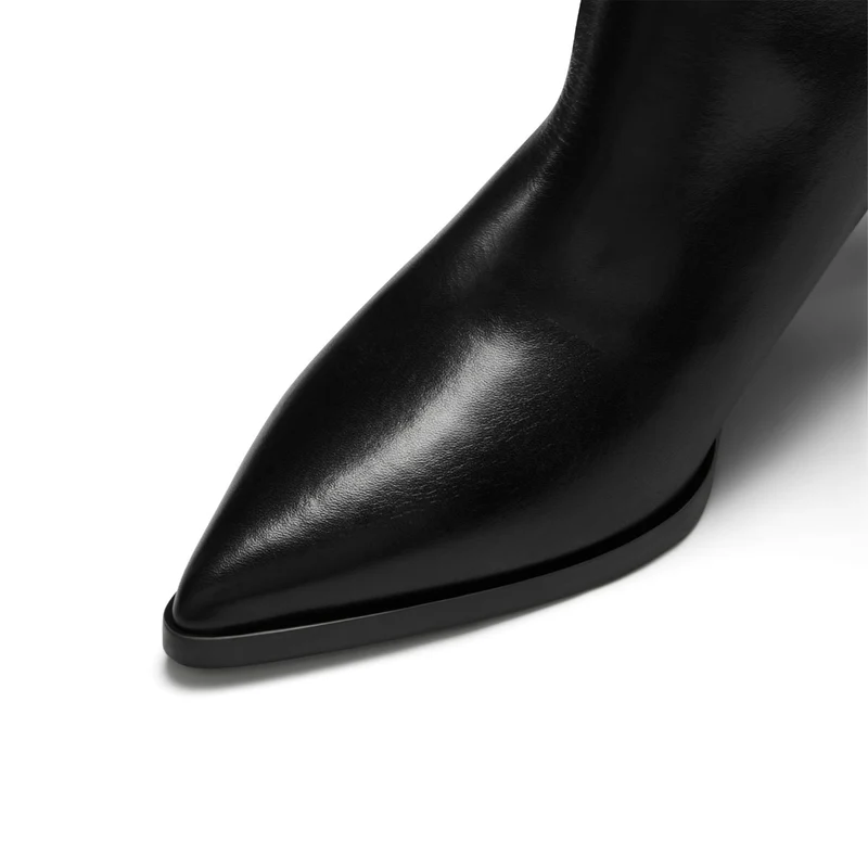 Isabel Bernard Vendôme Louane Schwarz Kalbsleder Stiefel IB53009-001-37