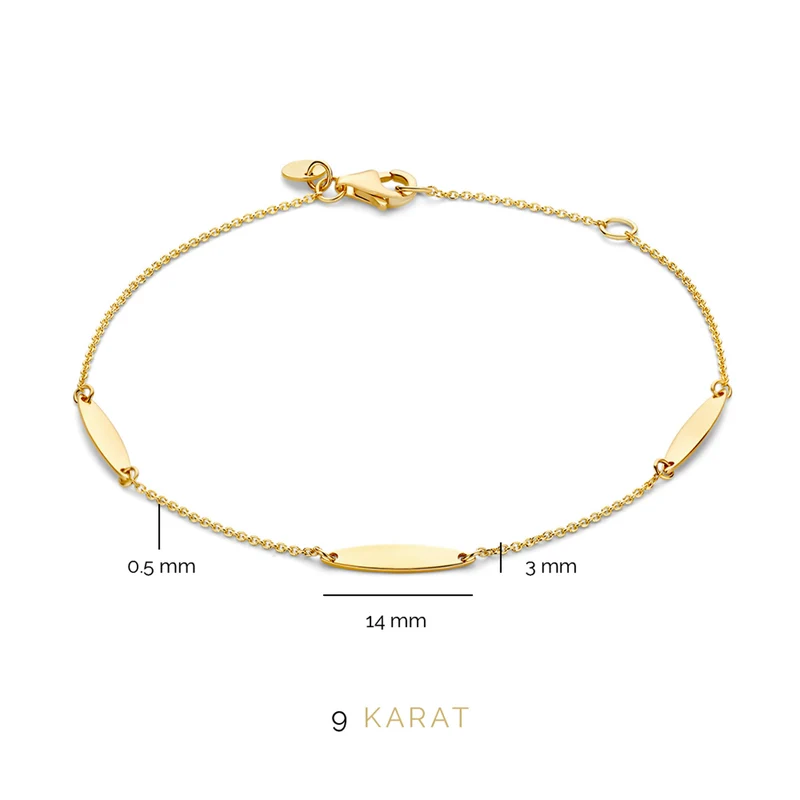 Beloro Jewels La Rinascente damen Armband 375 Gold BO320030
