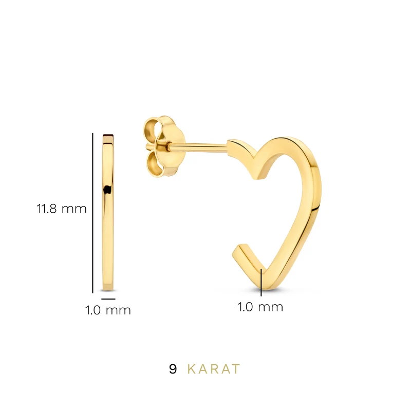 Beloro Jewels Della Spiga damen Ohrknöpfe 375 Gold BO360063
