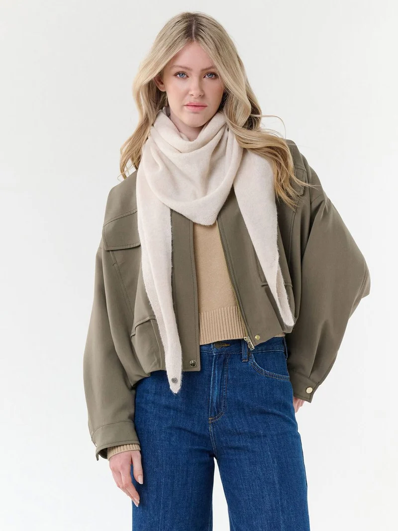 recyceltes Polyester Dreieckstuch Sustainability Edition - Leicht meliertes Dreieckstuch