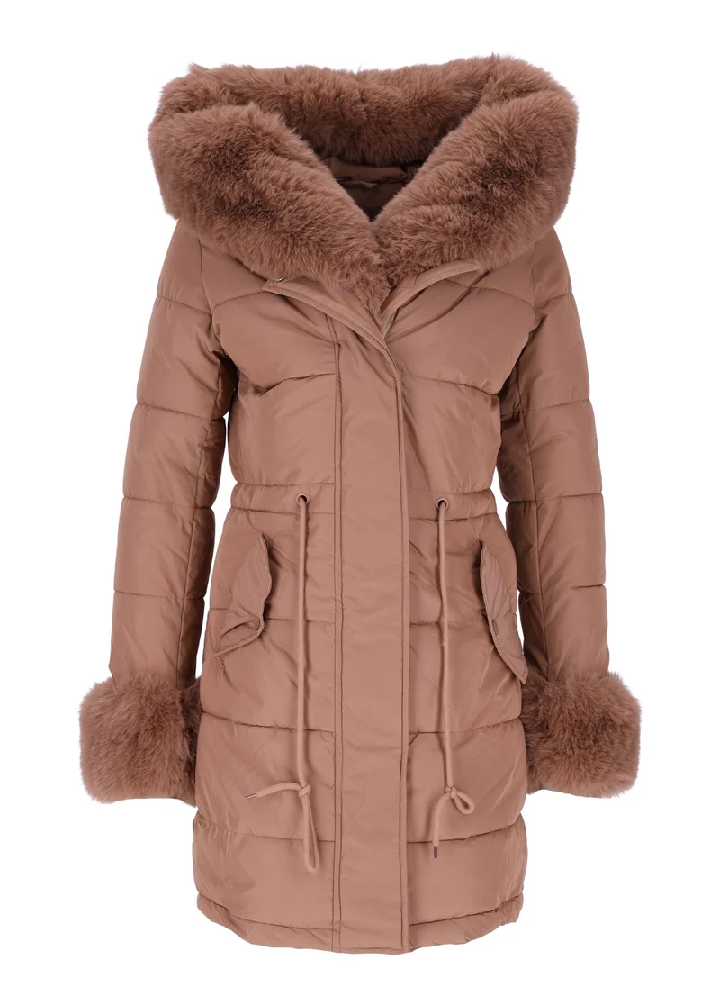Splash of Color Steppjacke mit Kapuze