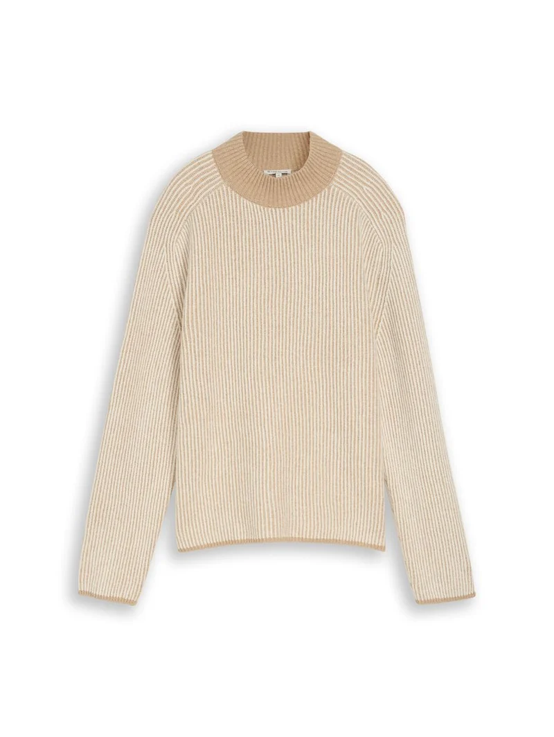 Loose Fit Strickpullover mit Wollanteil