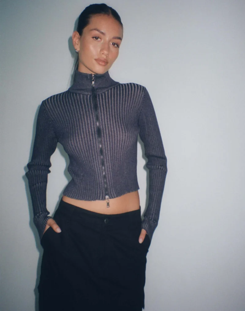 Tuzifa Gekürzter Pullover in Navy