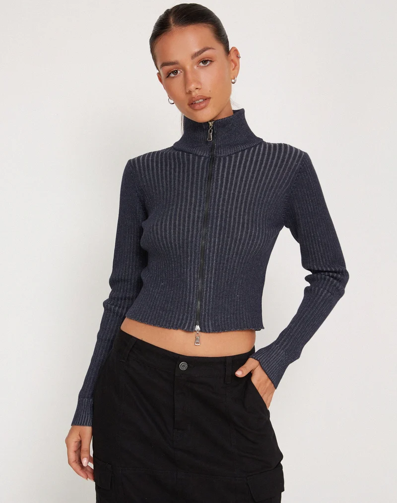 Tuzifa Gekürzter Pullover in Navy