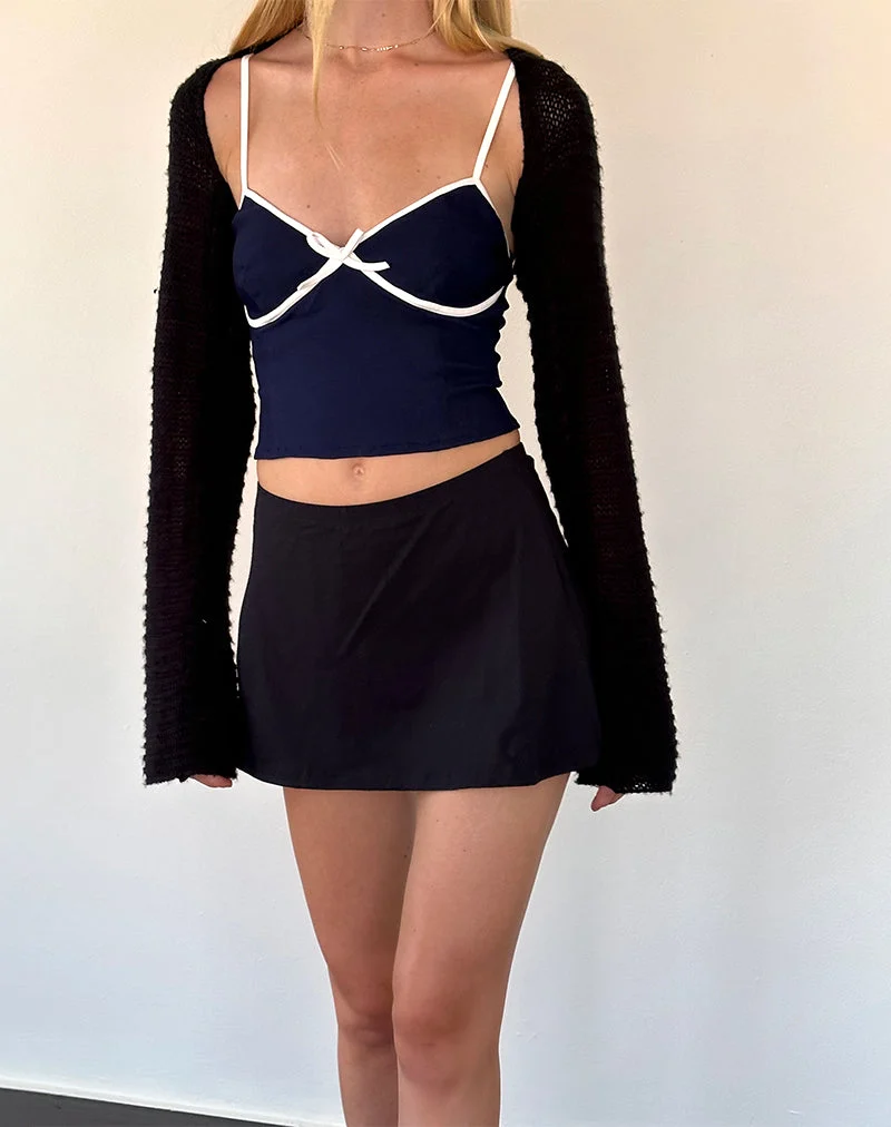 Insa Tailliertes Cami-Top in Marineblau