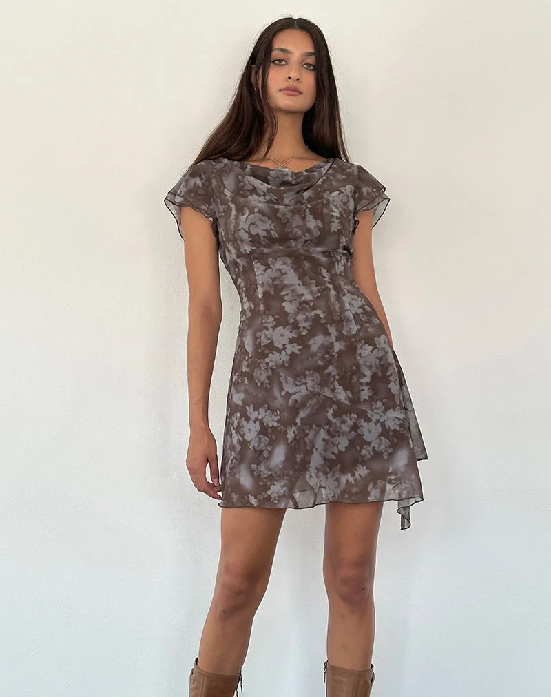 Valencia Minikleid in Botanical Shadow Brown