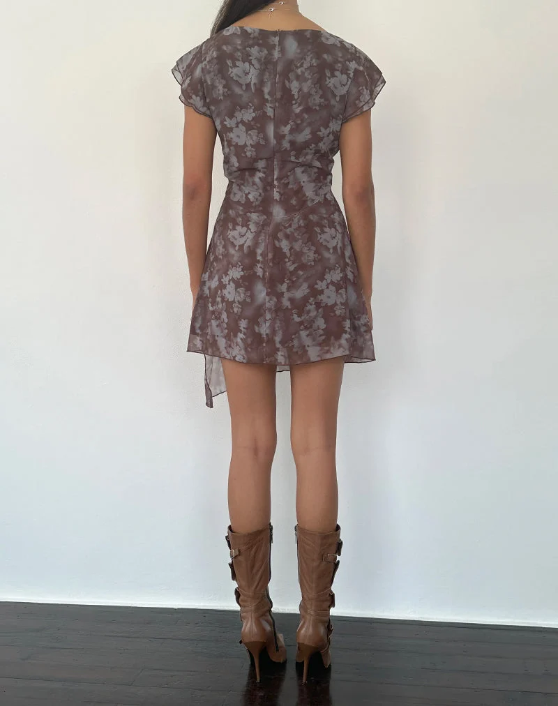 Valencia Minikleid in Botanical Shadow Brown