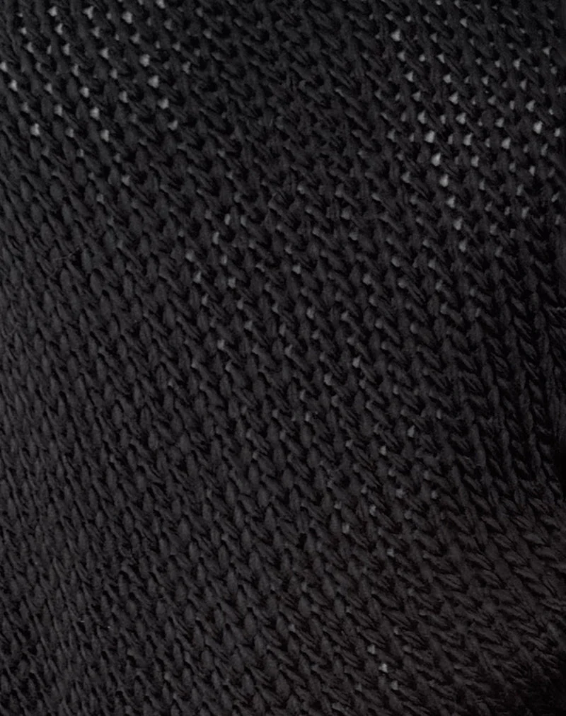 Ranvir Strickpullover in Schwarz