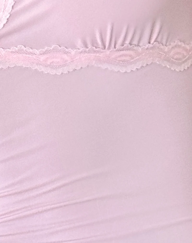 Carolina One Shoulder Top in Rosa