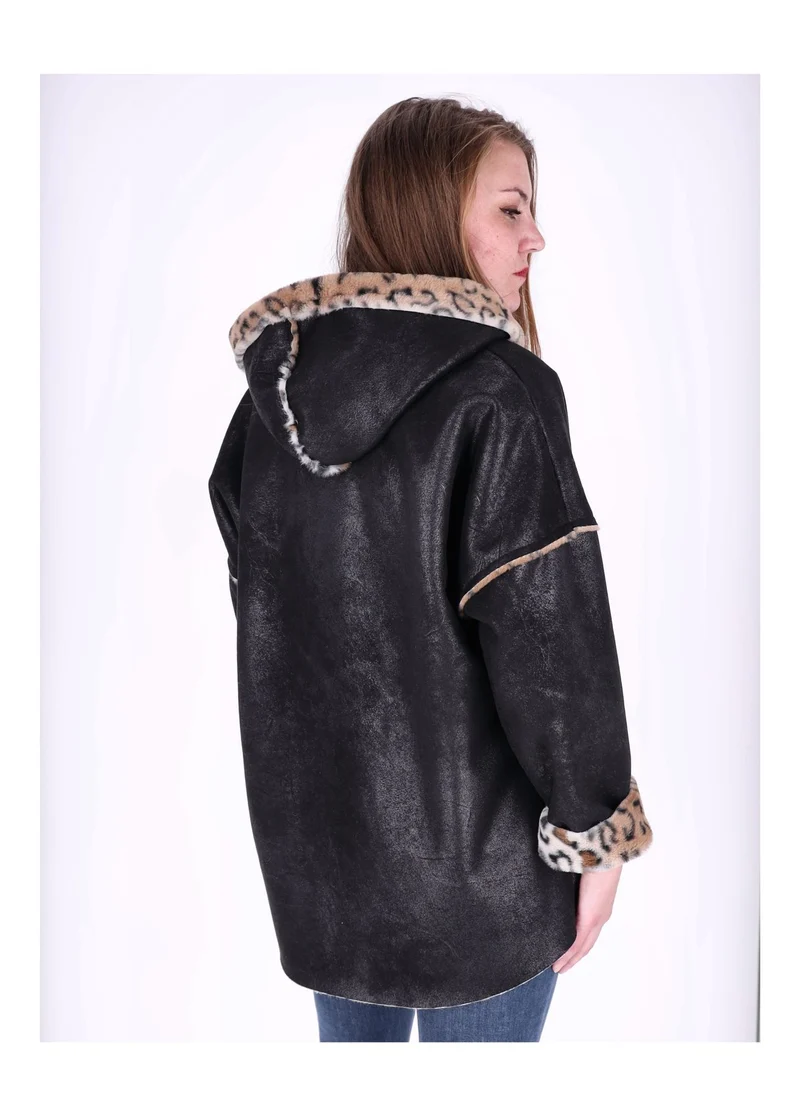 Splash of Color Lederimitat Jacke Damen