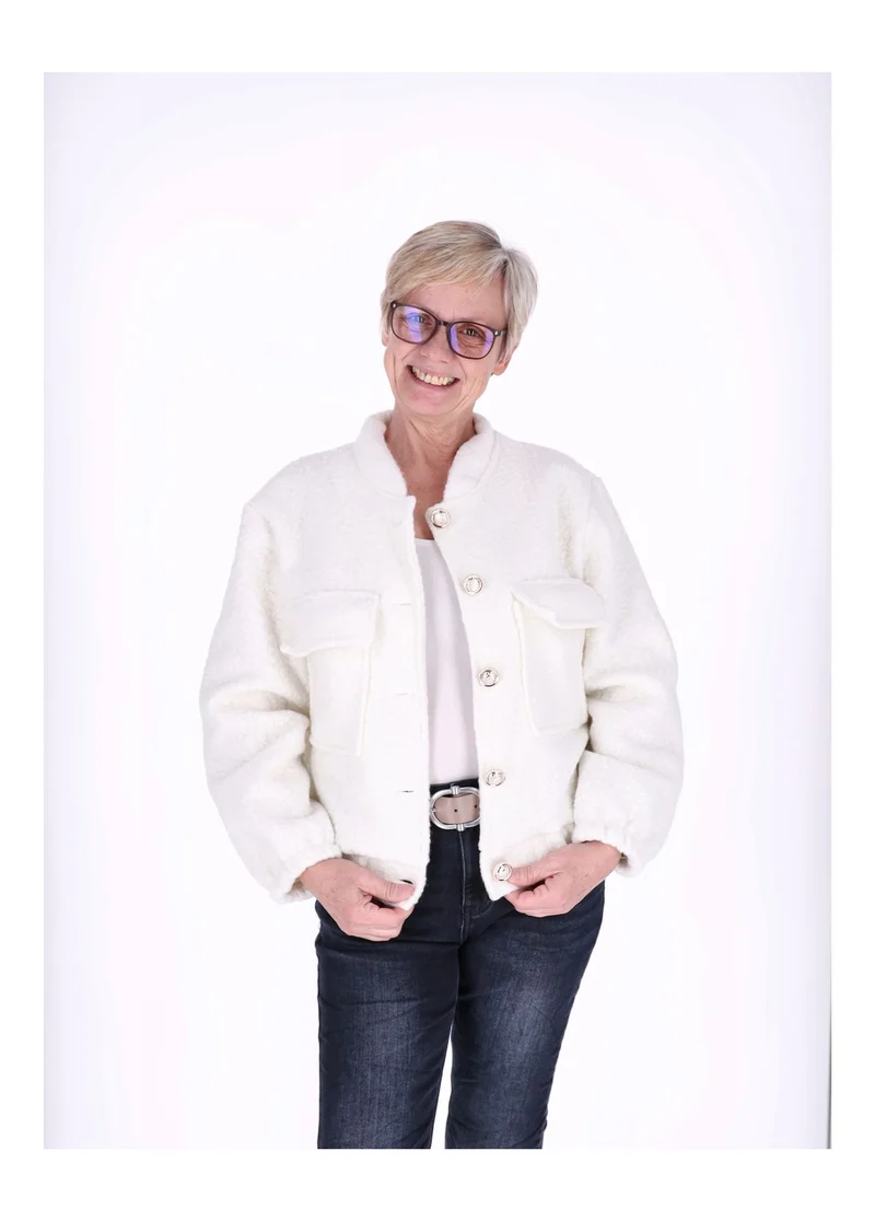 Bundjacke Damen Bouclé