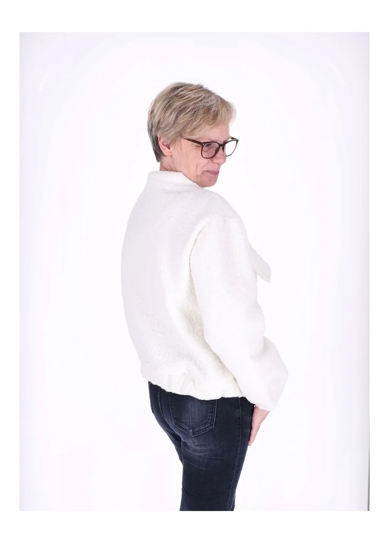 Bundjacke Damen Bouclé