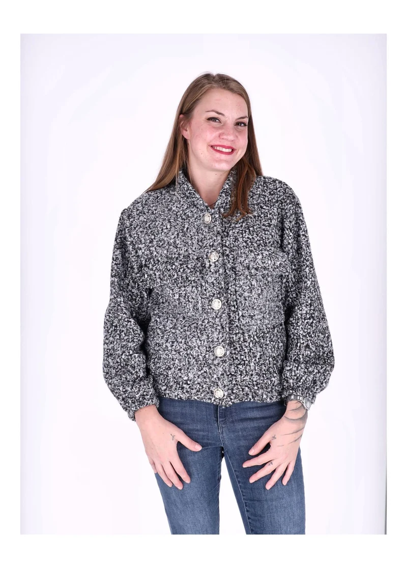 Bundjacke Damen Bouclé