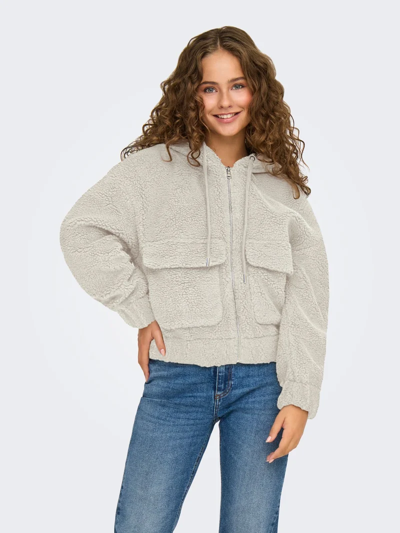 ONLY Teddy Kapuzen-Jacke Damen