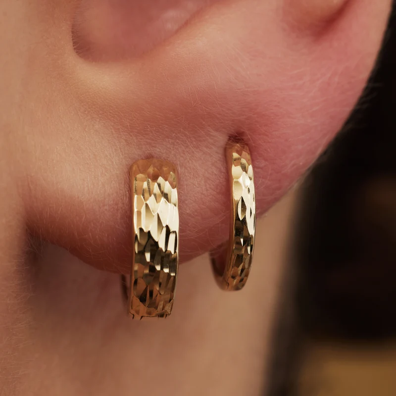 Isabel Bernard Rivoli Laura 14 Karat | Gold Reif-Ohrringe IB360143