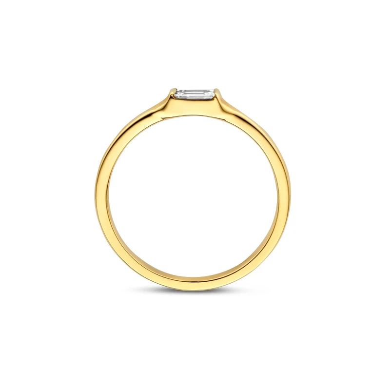 Isabel Bernard De la Paix Lucia 14 karat gold ring with diamond 0.08 carat IBD330045-50