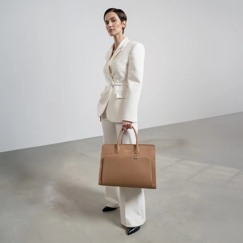 Isabel Bernard Honoré Nadine Kamel Kalbsleder Handtasche IB25053