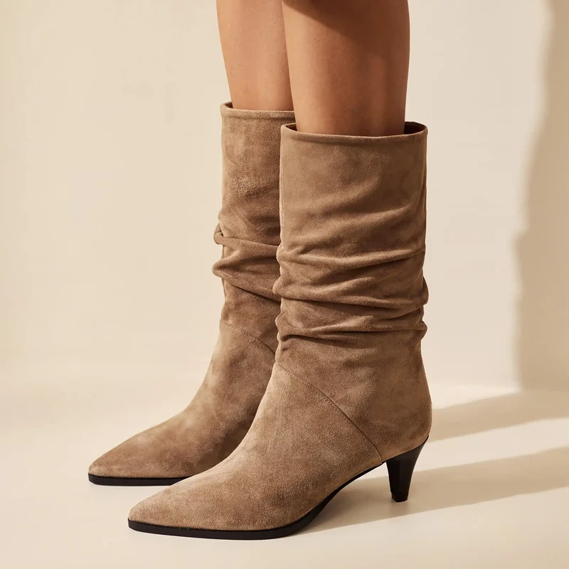 Vendôme Margot Taupe Suede Stiefel IB54005-178-36