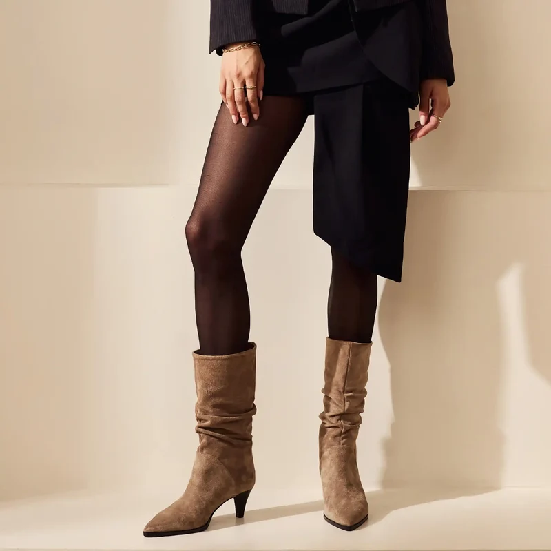 Vendôme Margot Taupe Suede Stiefel IB54005-178-36