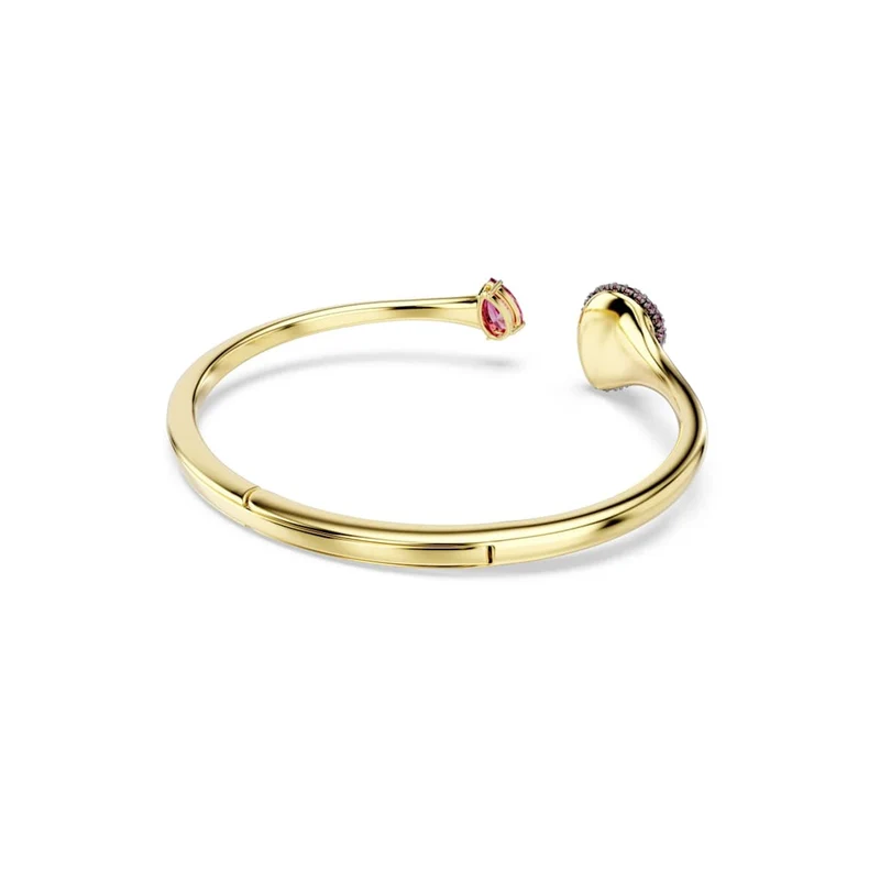 Swarovski Sublima Glam Armreif in Goldoptik mit roten Akzenten 5752896