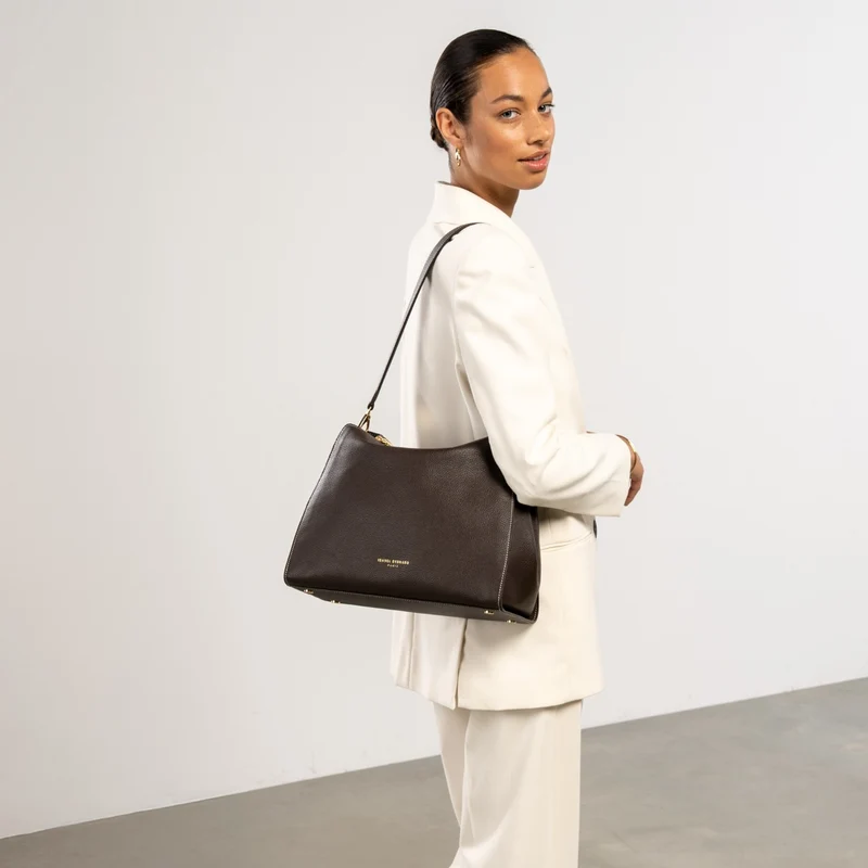 Isabel Bernard Honoré Emma Schultertasche Dunkelbraun IB21134-031