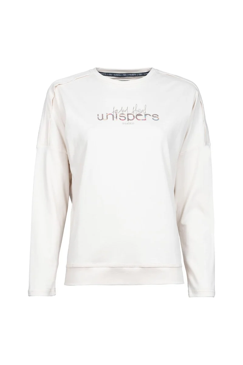 Langarmshirt Damen Frontmotiv mit Farbverlauf
