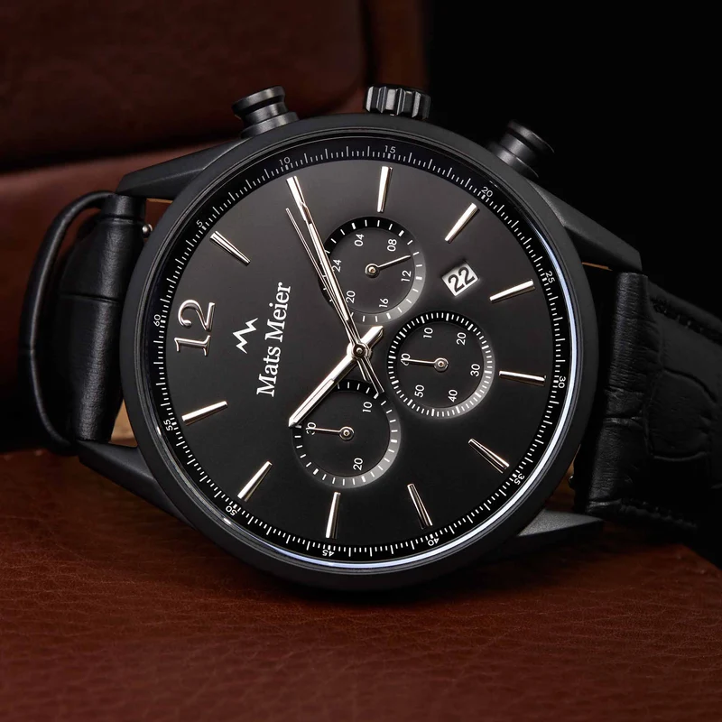 Mats Meier Grand Cornier herren Uhr Schwarz MM00102
