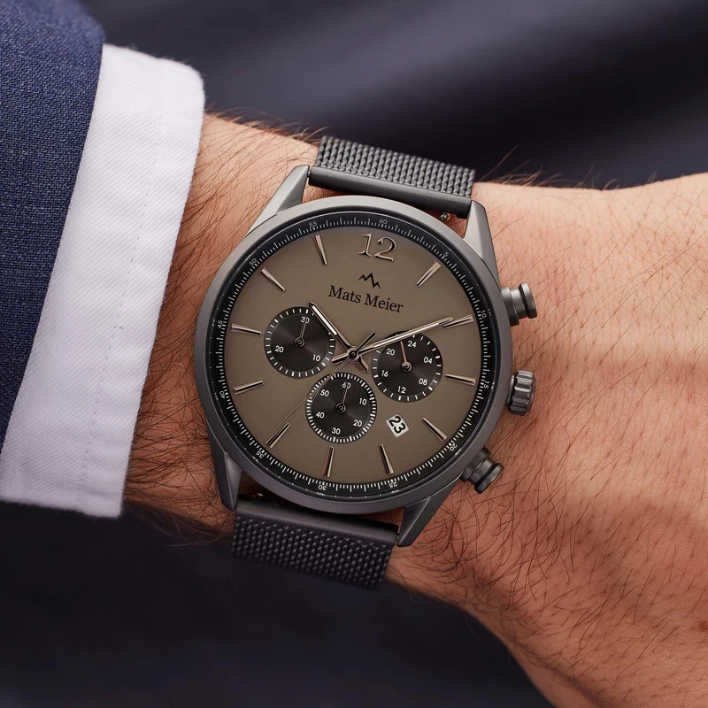 Mats Meier Grand Cornier herren Uhr Grau MM00125