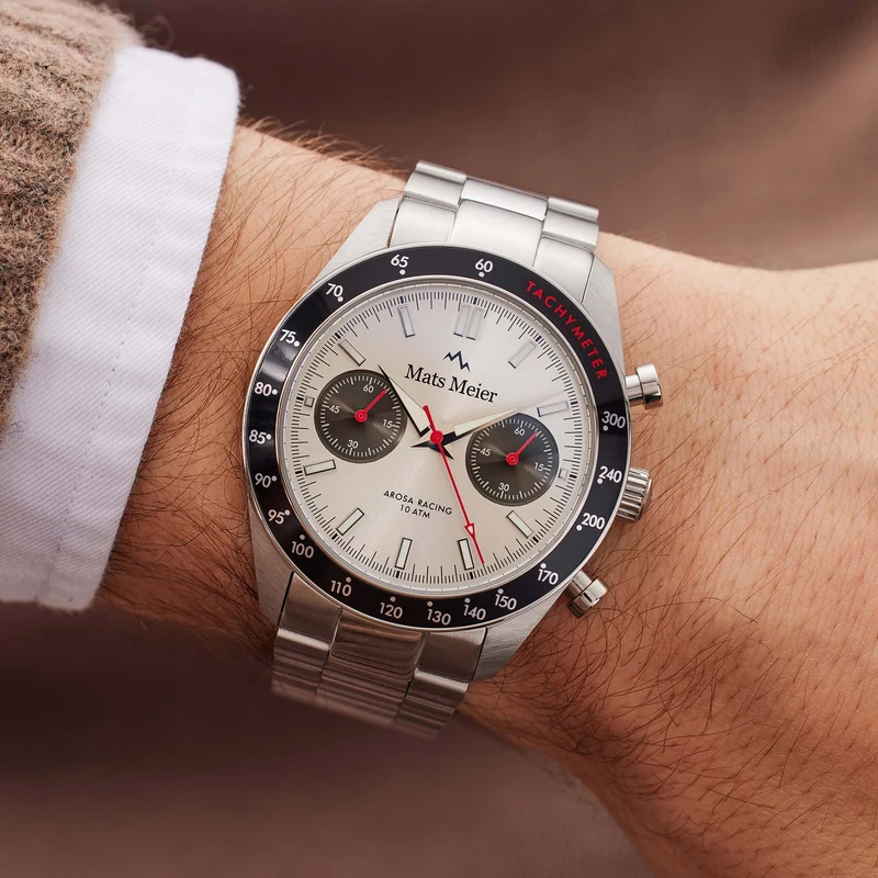 Mats Meier Arosa Racing herren Uhr Silber MM50011