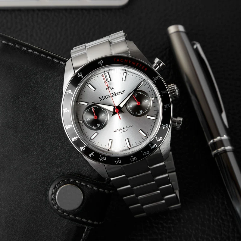 Mats Meier Arosa Racing herren Uhr Silber MM50011