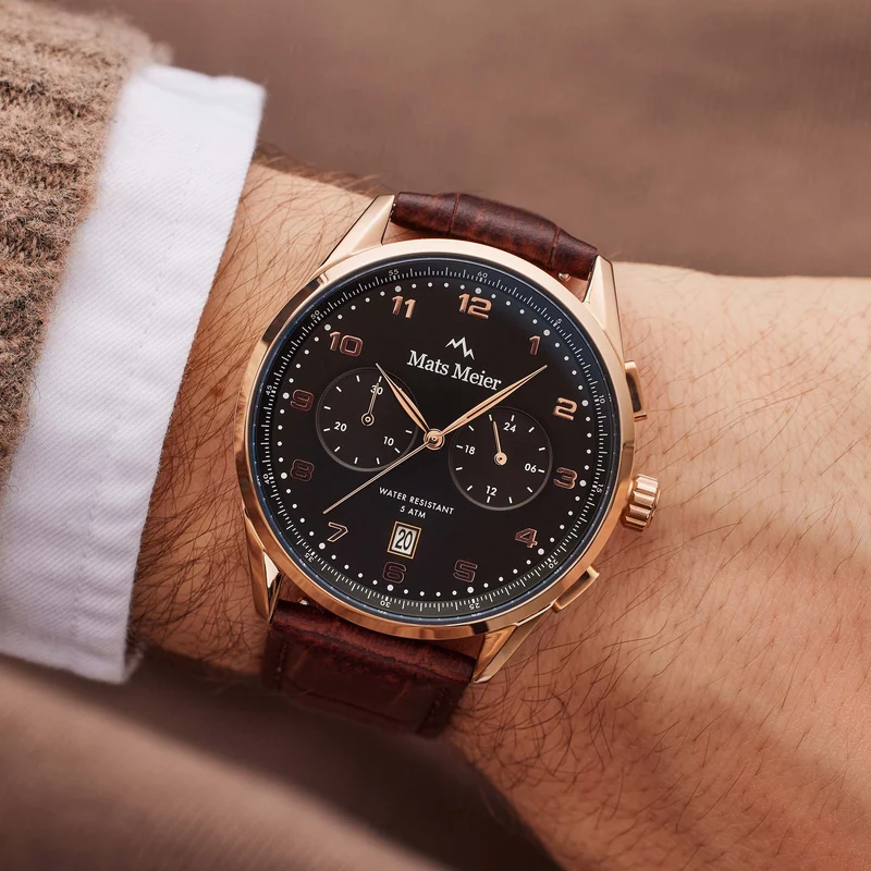 Mats Meier Mont Vélan herren Uhr Braun MM10001