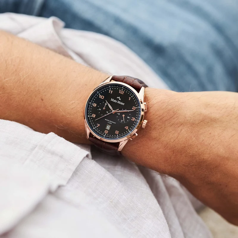 Mats Meier Mont Vélan herren Uhr Braun MM10001