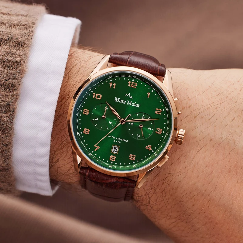 Mats Meier Mont Vélan herren Uhr Braun MM10002
