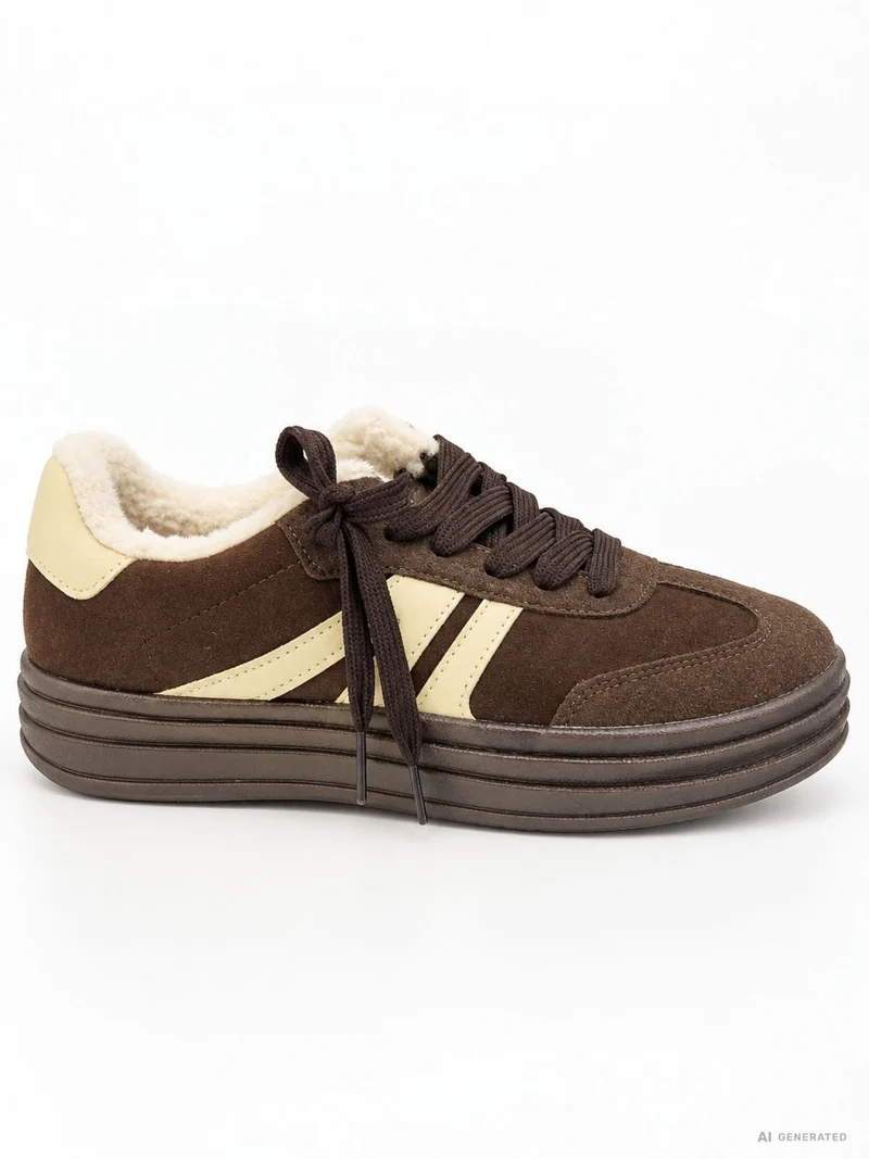 Sneaker Veloureoptik Teddyfutter