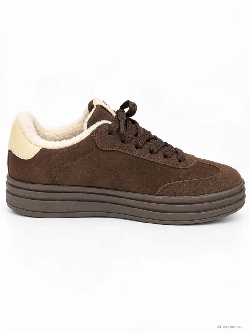 Sneaker Veloureoptik Teddyfutter