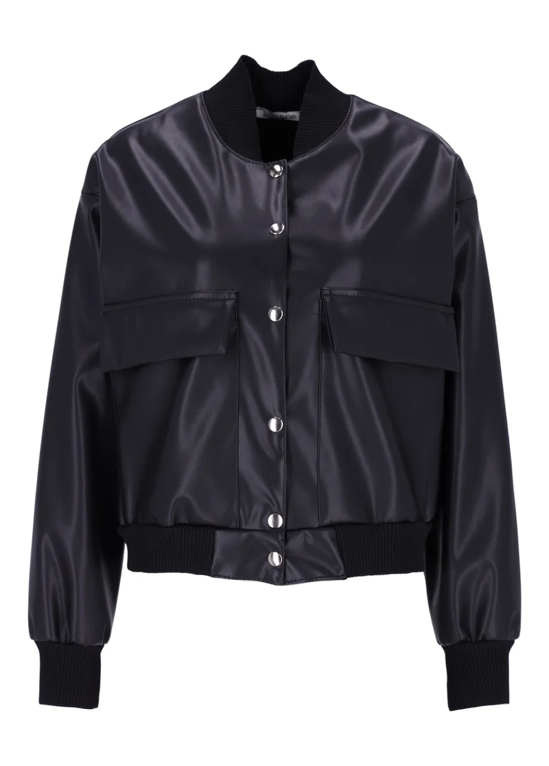 Bluson Jacke Lederoptik von Splash of Color