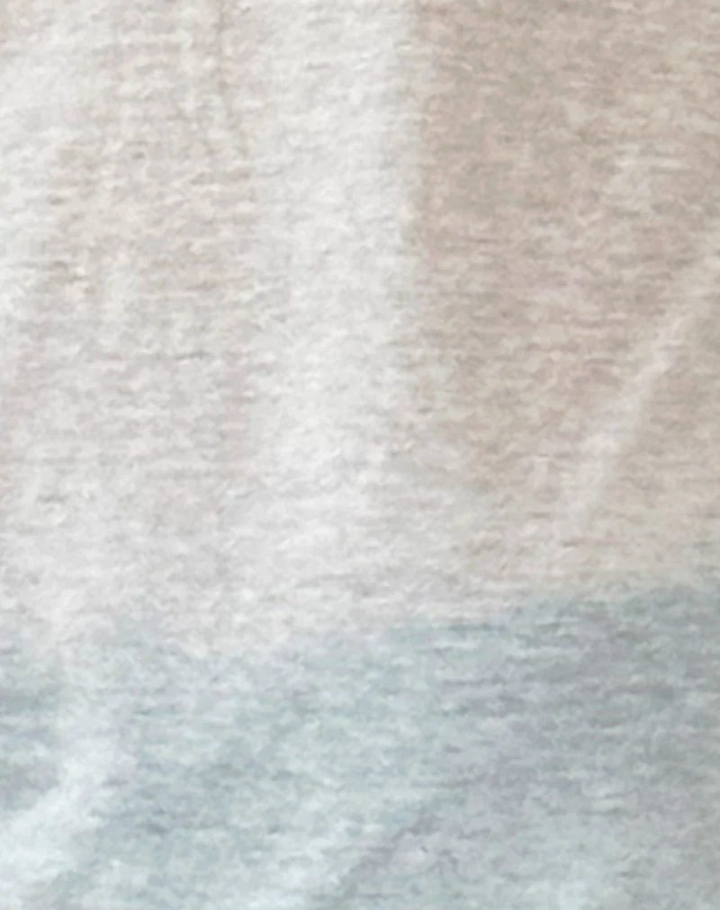 Damon Baggy Long Sleeve Top aus weißem Tissue-Jersey