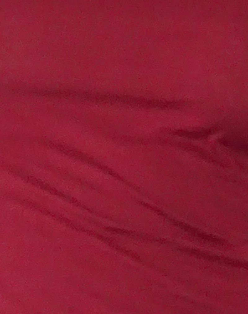 Charya Schulterfreies Oberteil in Adrenalin Rot