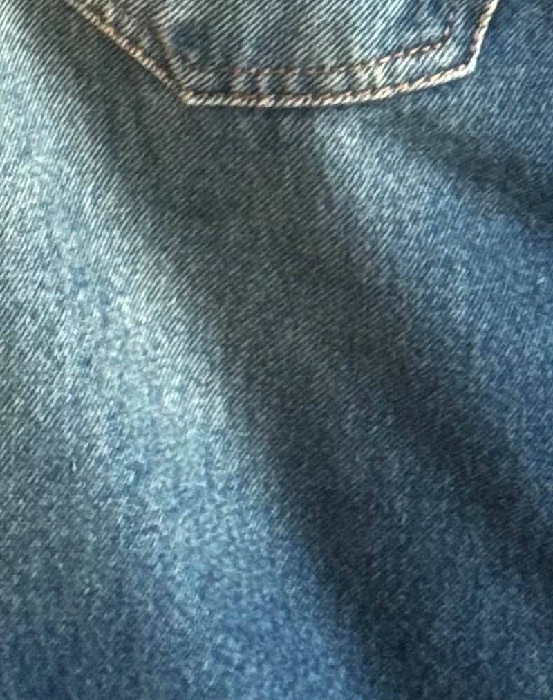 Geräumige extra weite Low Rise Jeans in Dark Vintage