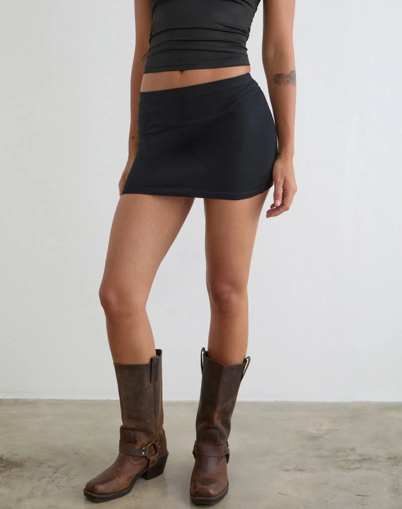 Lidya Minirock in Schwarz