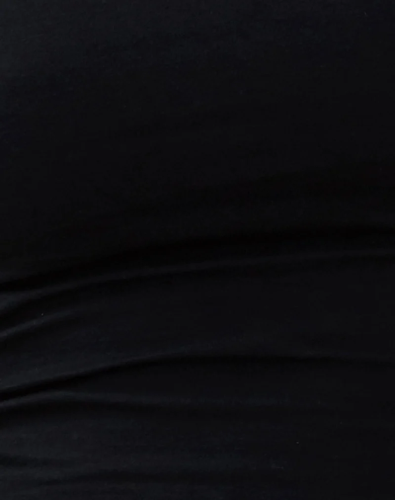 Monlo Vest Top aus Lycra Schwarz